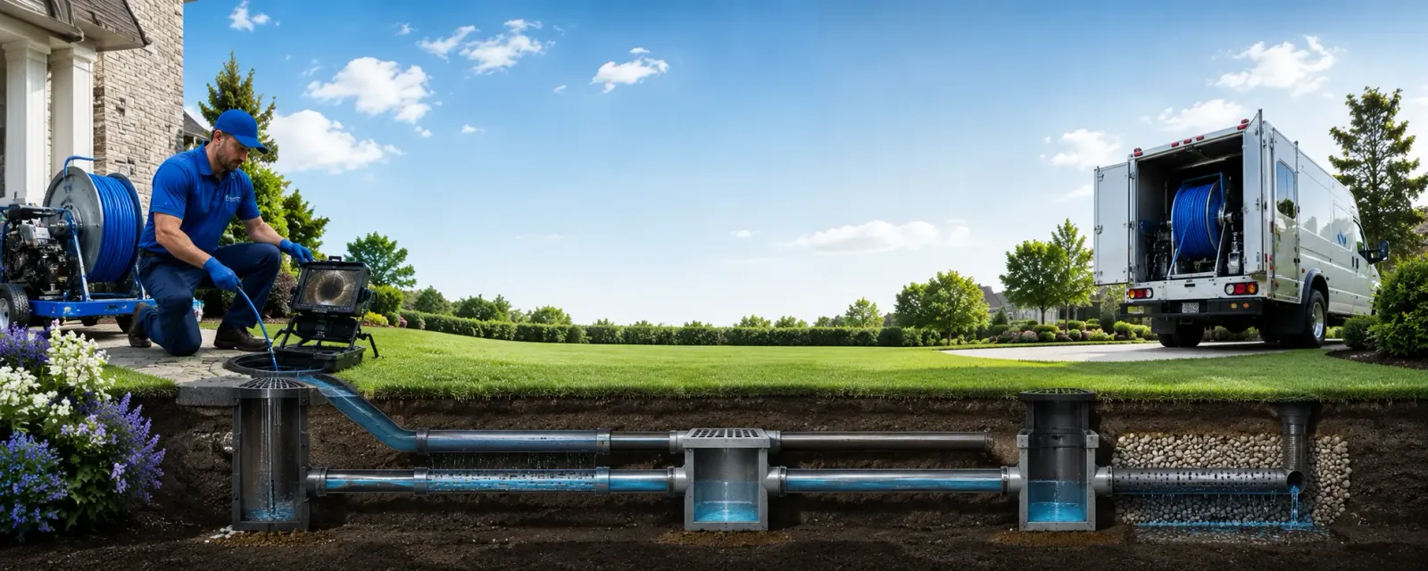 Outdoor drain cleaning information for Fawnskin, CA